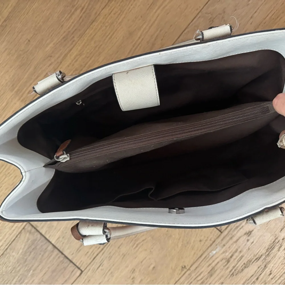 Wilsons‎ Leather Brown and Cream Large Bag